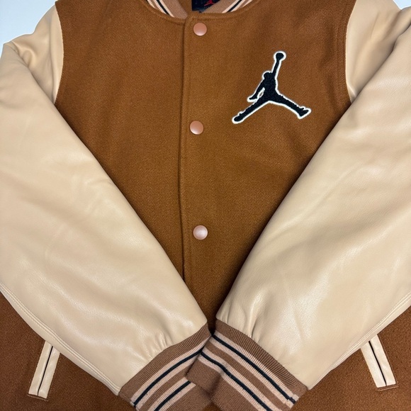 Jordan Bomber Jacket in Brown and Tan - Picture 6 of 8